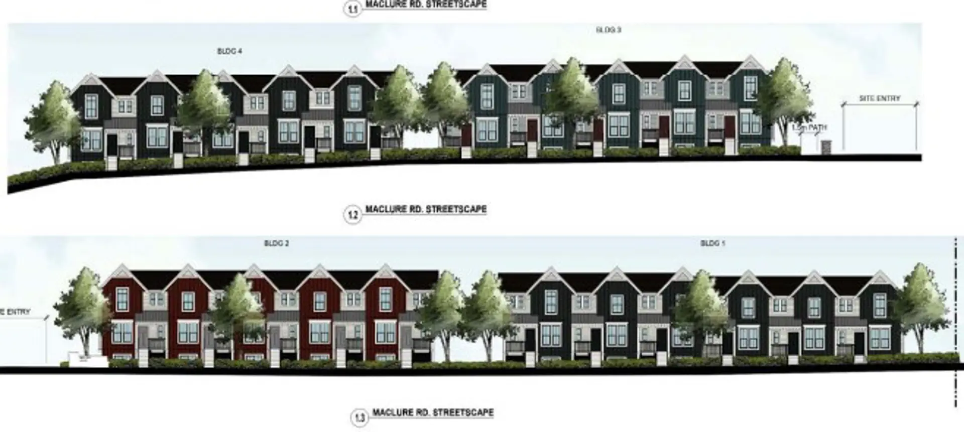 34144 Maclure Road Townhomes, Abbotsford. Artist’s rendering.