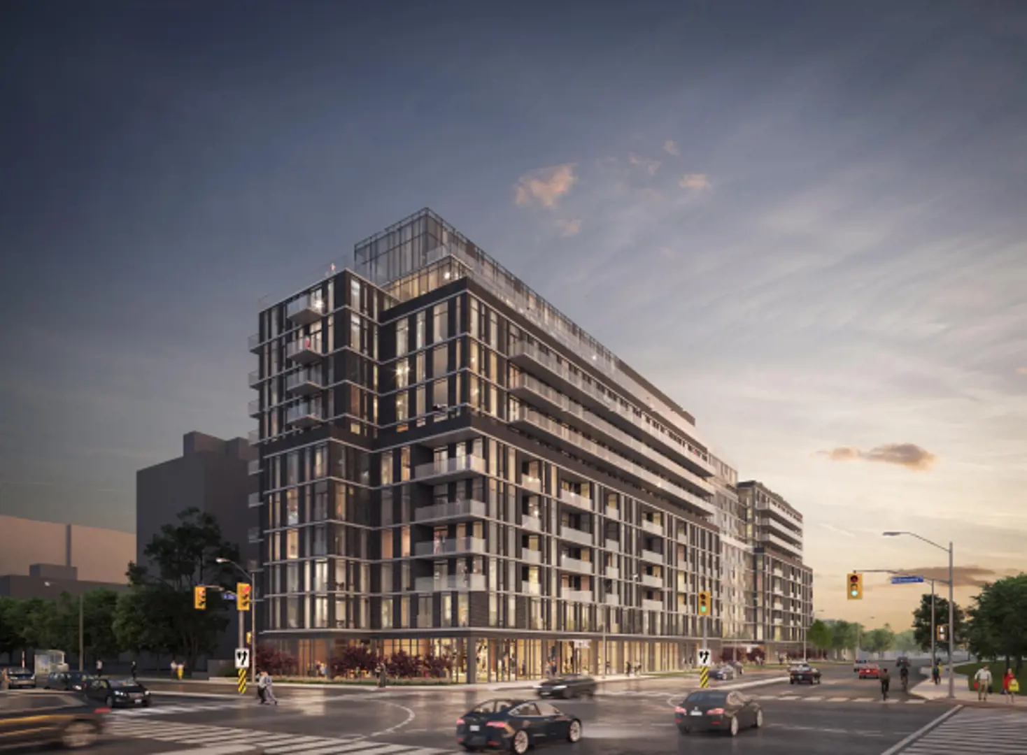 3431-3449 Street Clair Avenue East & 67 Elfreda Boulevard Condos, Toronto. Artist’s rendering.