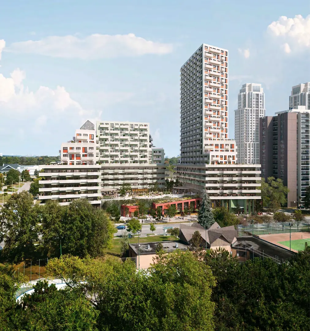 375-385 The West Mall Condos, Toronto. Artist’s rendering.