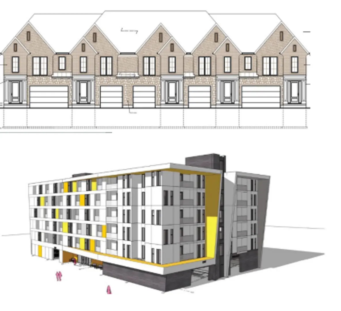 3810-3814 Colonel Talbot Road - Townhomes, London. Artist’s rendering.