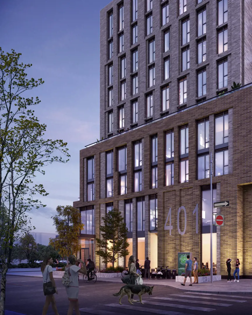 401 Dundas Street East Condos, Toronto. Artist’s rendering.