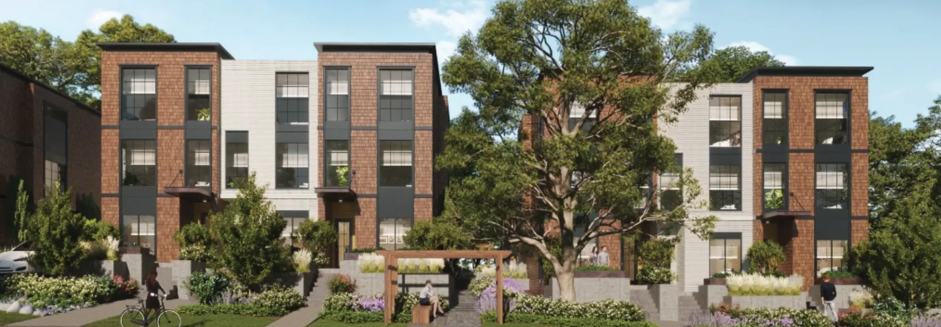 4011 Rainbow Street Townhomes, Saanich. Artist’s rendering.