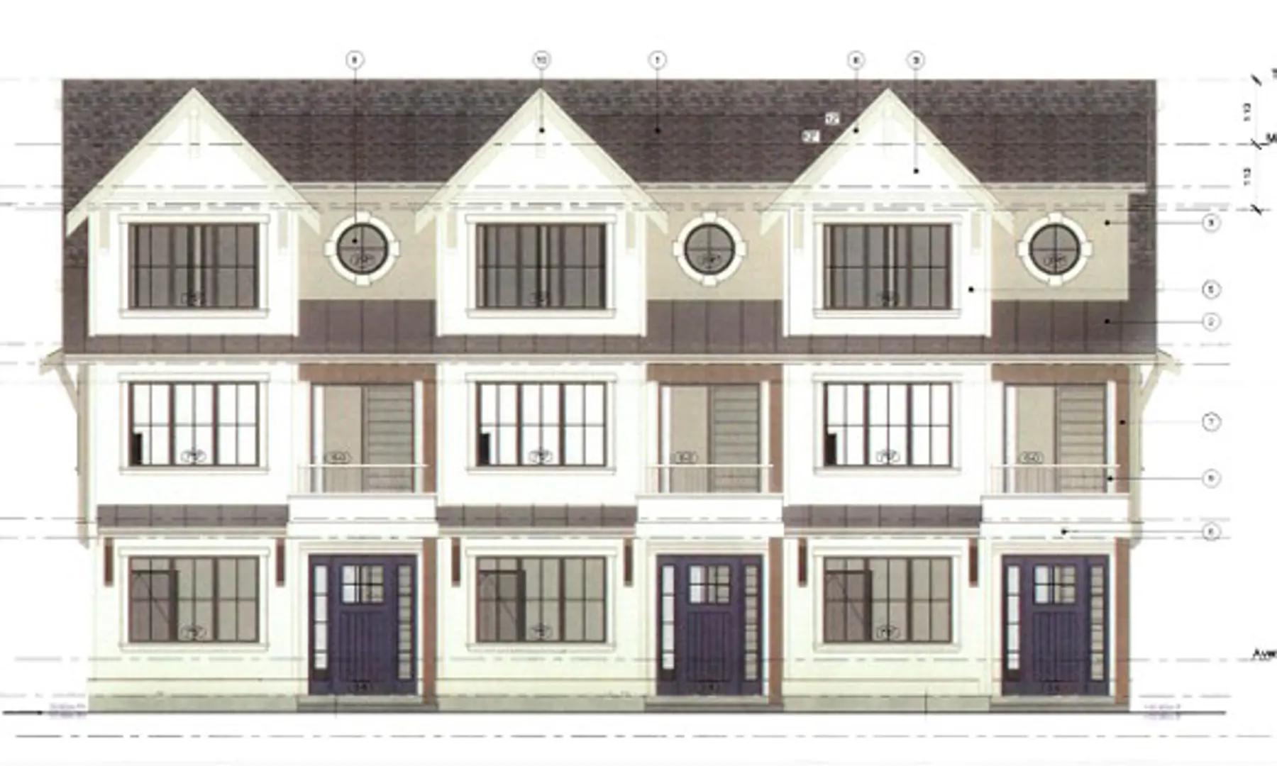 4015 Braefoot Road Townhomes, Victoria. Artist’s rendering.