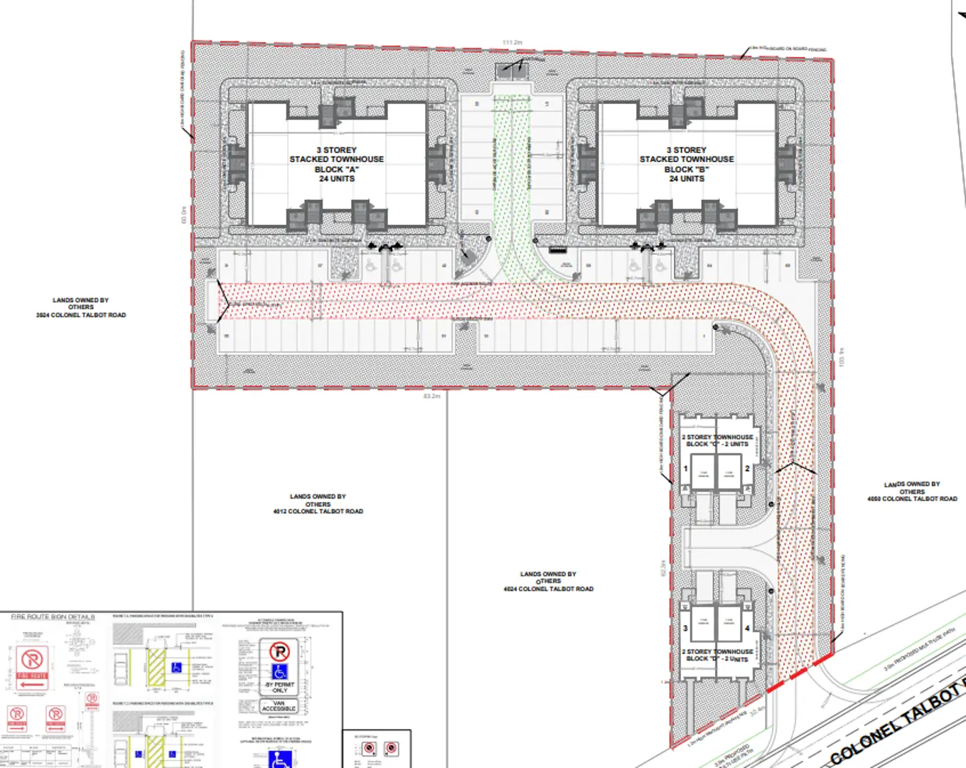 4040 Colonel Talbot Road Townhomes, London. Artist’s rendering.
