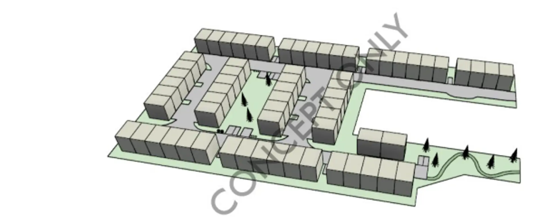 4482 - 4498 Gordon Drive Townhomes, Kelowna. Artist’s rendering.