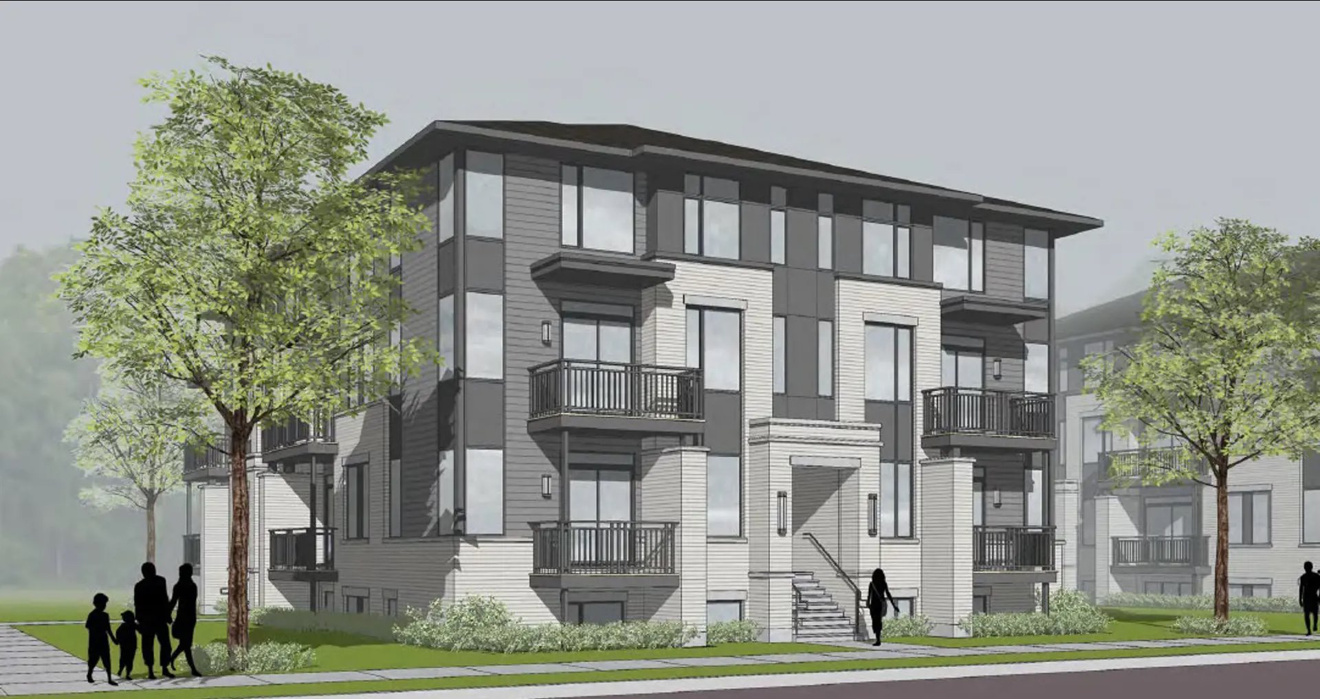 4639 Bank Street Towns, Ottawa. Artist’s rendering.