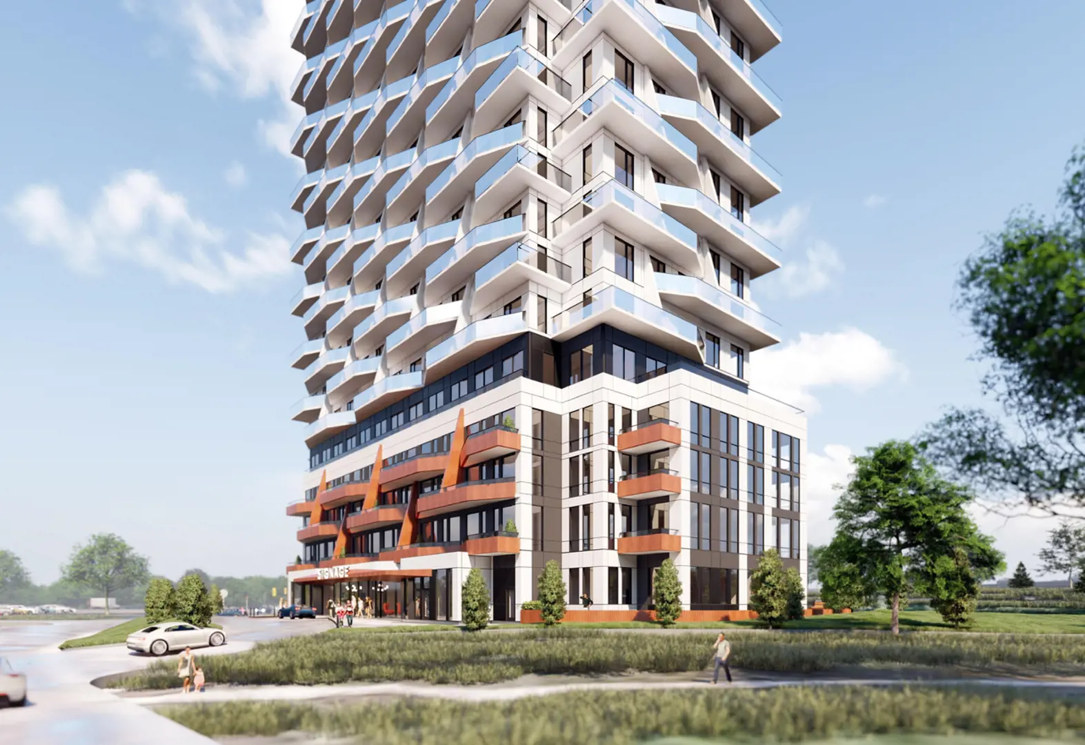 49 South Service Road Condos rendering