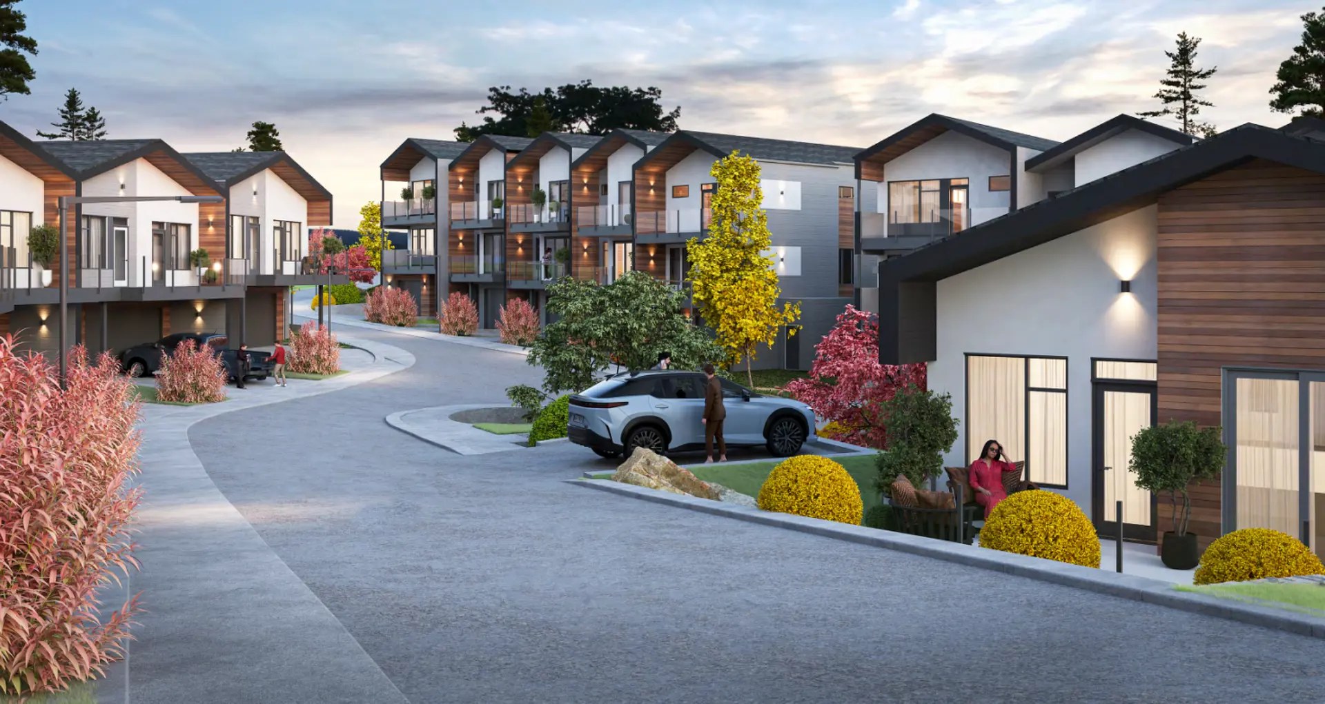 4951 Denford Place Townhomes, Nanaimo. Artist’s rendering.