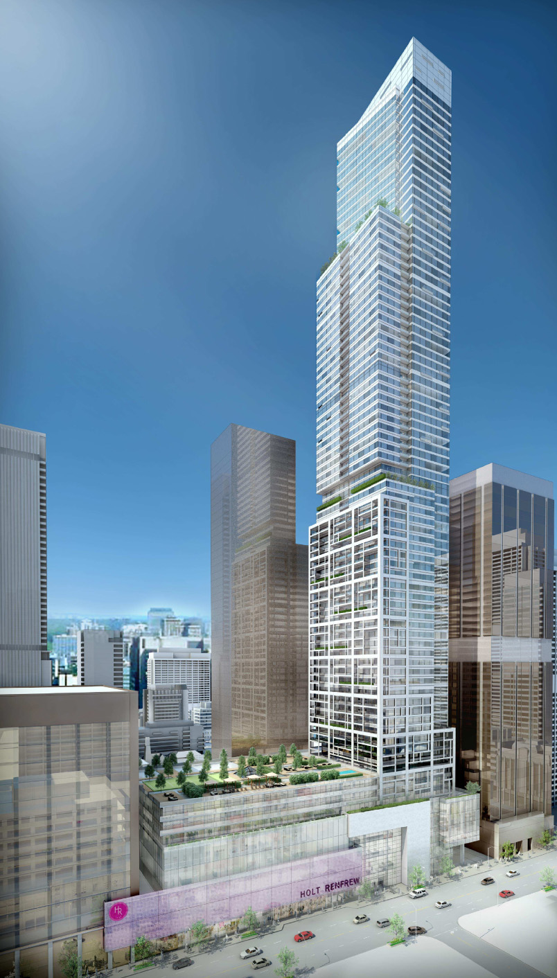 50 Bloor Street West Condos, Toronto. Artist’s rendering.