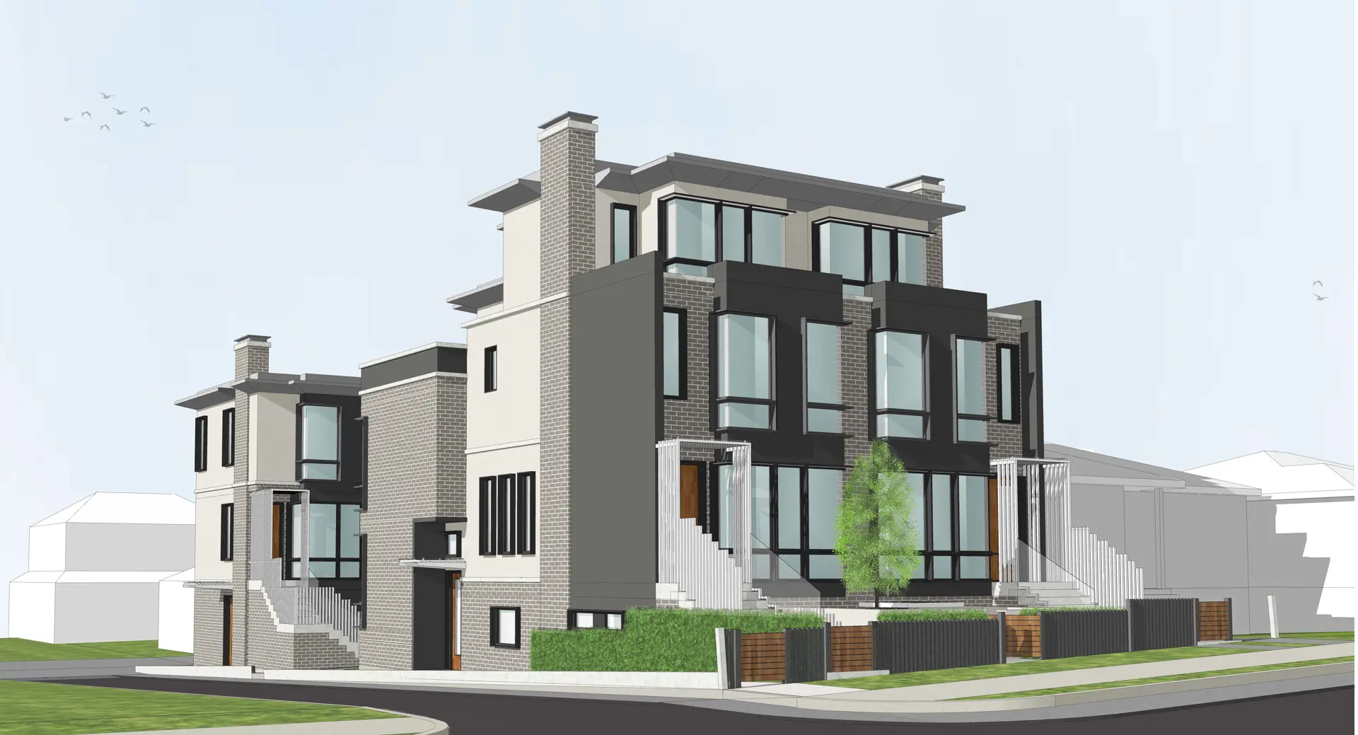 502 West 61st Avenue Townhomes, Vancouver. Artist’s rendering.