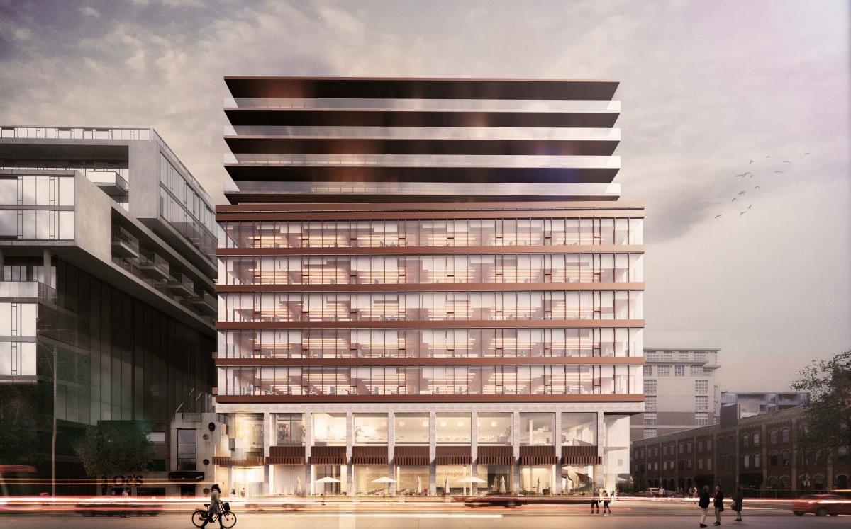 540-544 King Street West, 1-9 Morrison Street, Toronto. Artist’s rendering.