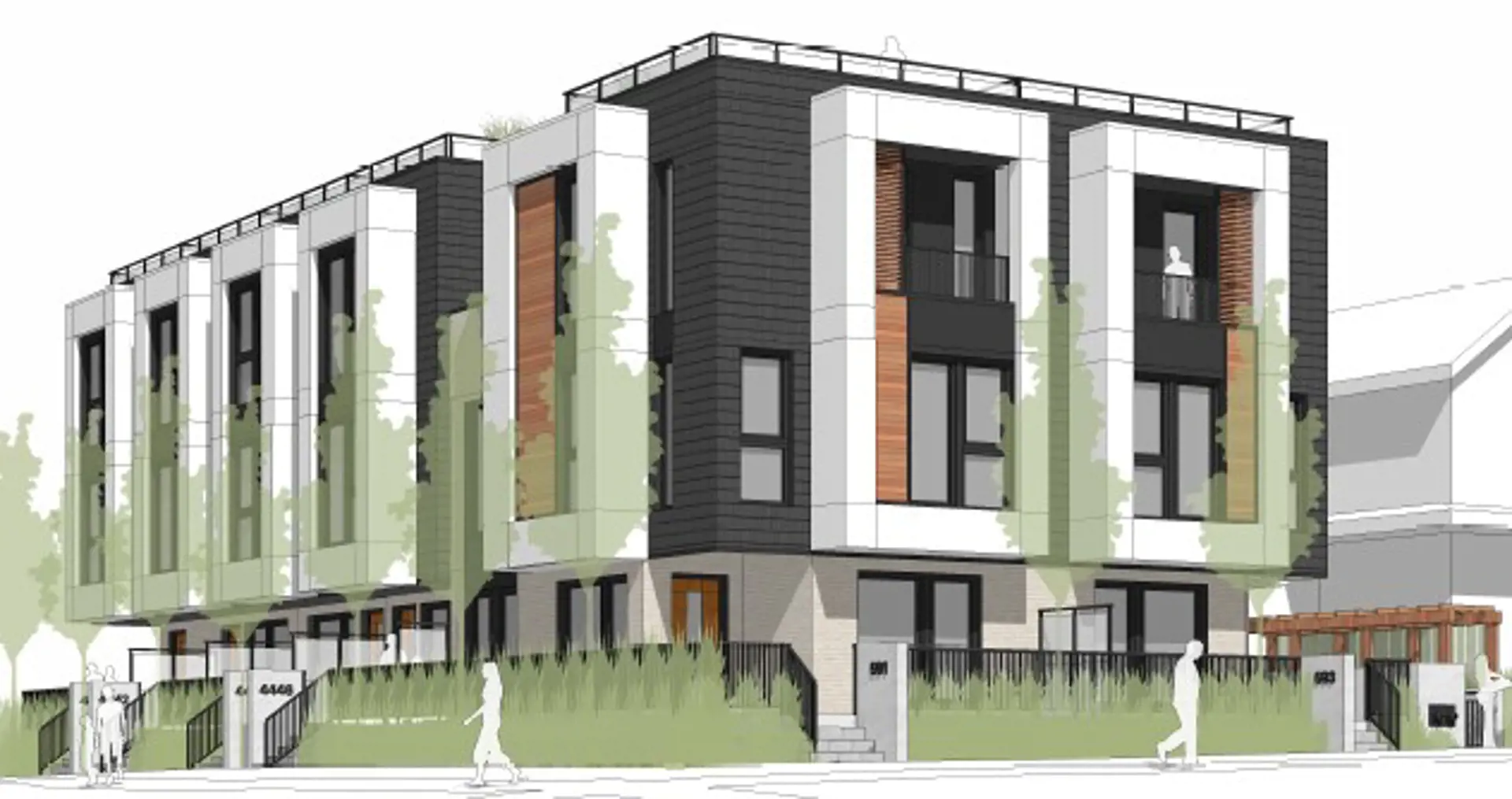 591 West 29th Avenue Townhomes, Vancouver. Artist’s rendering.