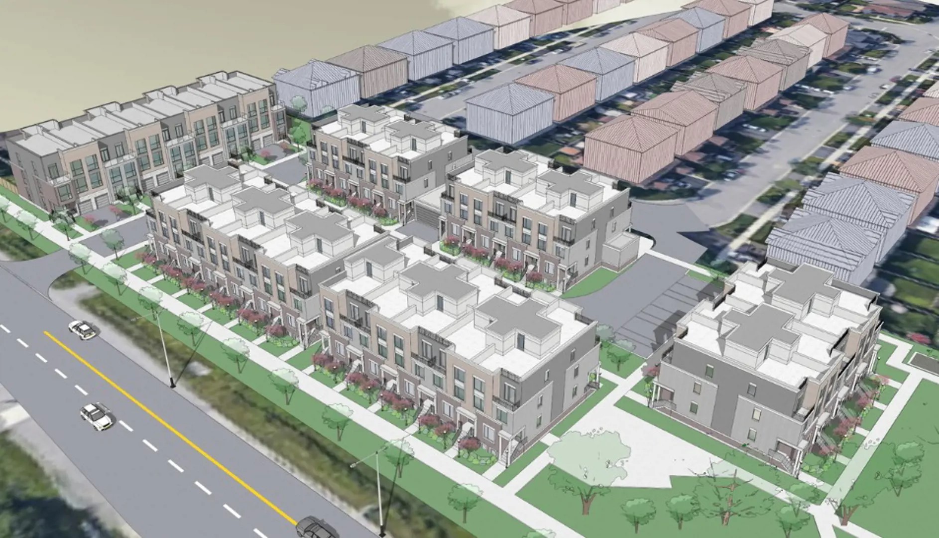 593 Taunton Rd Towns, Ajax. Artist’s rendering.