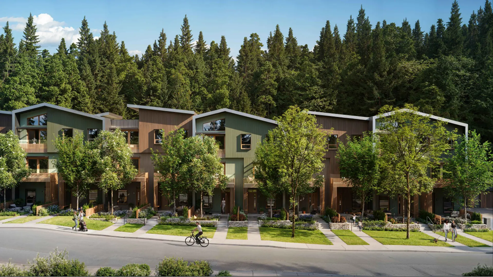 6085-6093 Marine Drive Townhomes, West Vancouver. Artist’s rendering.