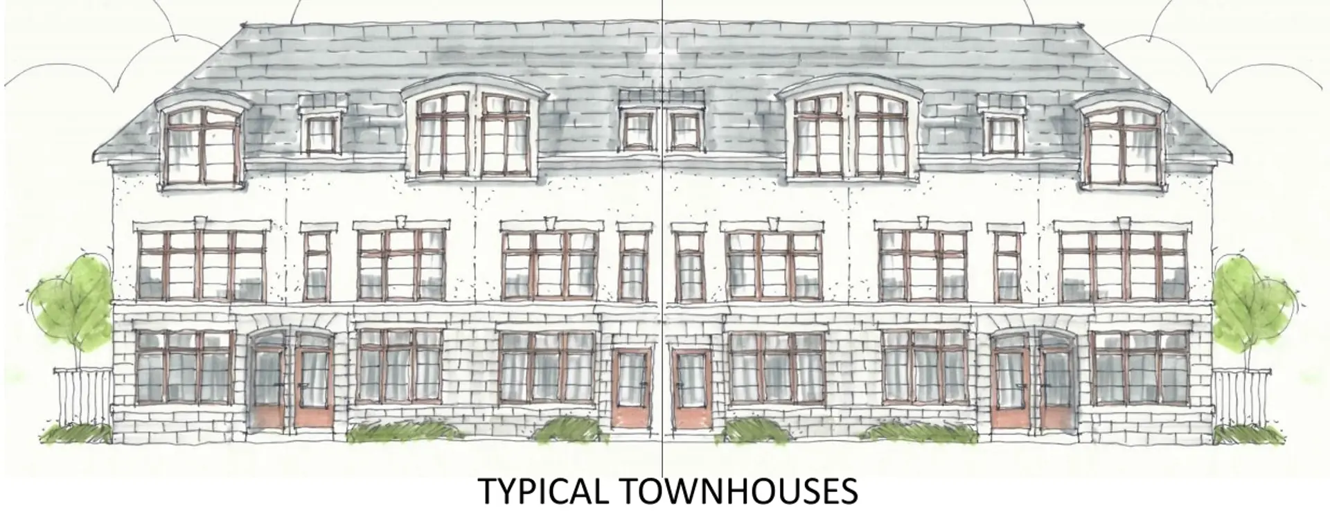 6098 - 6142 Old Church Road Townhomes, Caledon East. Artist’s rendering.