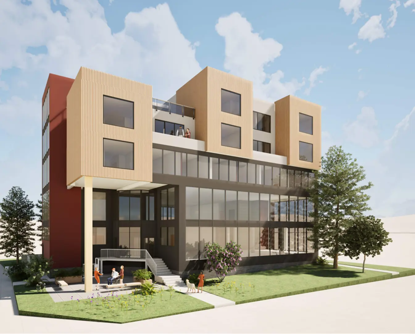 61 Martindale Drive NE Townhomes, Calgary. Artist’s rendering.