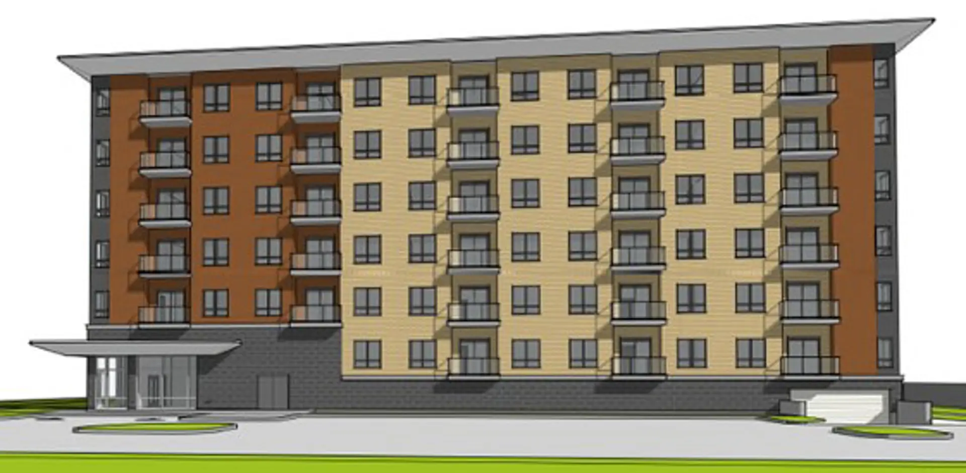6104 Garner Road Condos project image. Illustrative rendering.