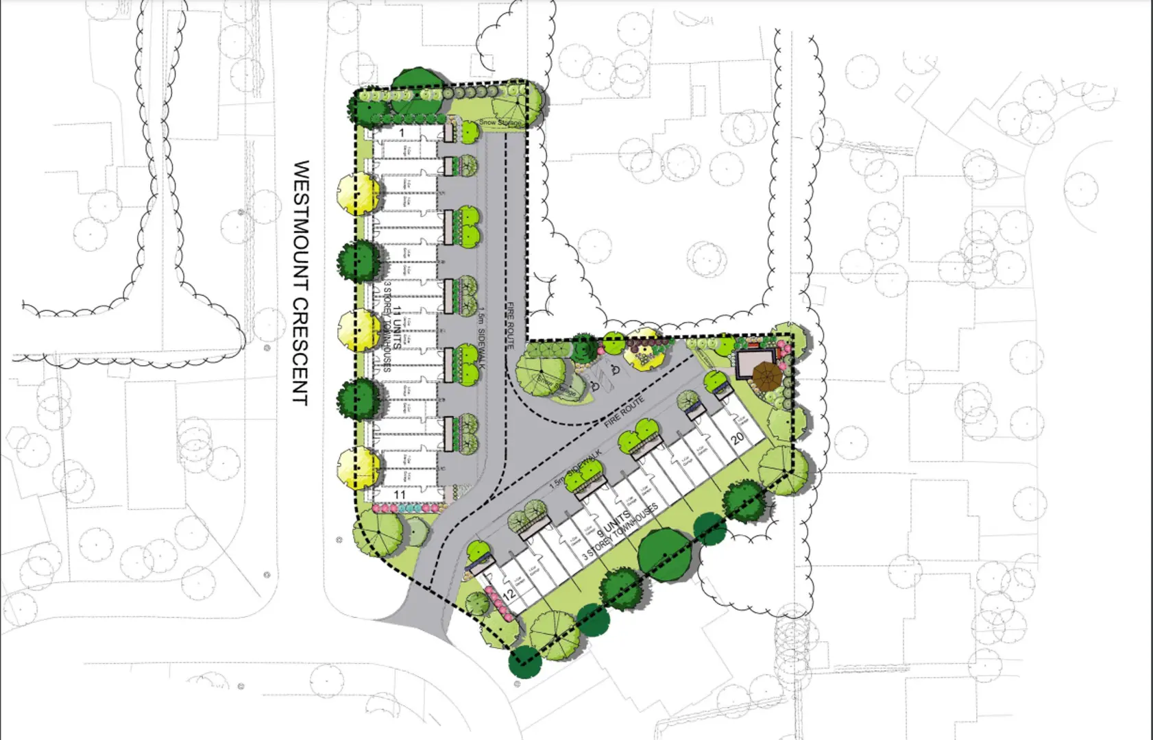 614 Westmount Crescent Townhomes, London. Artist’s rendering.
