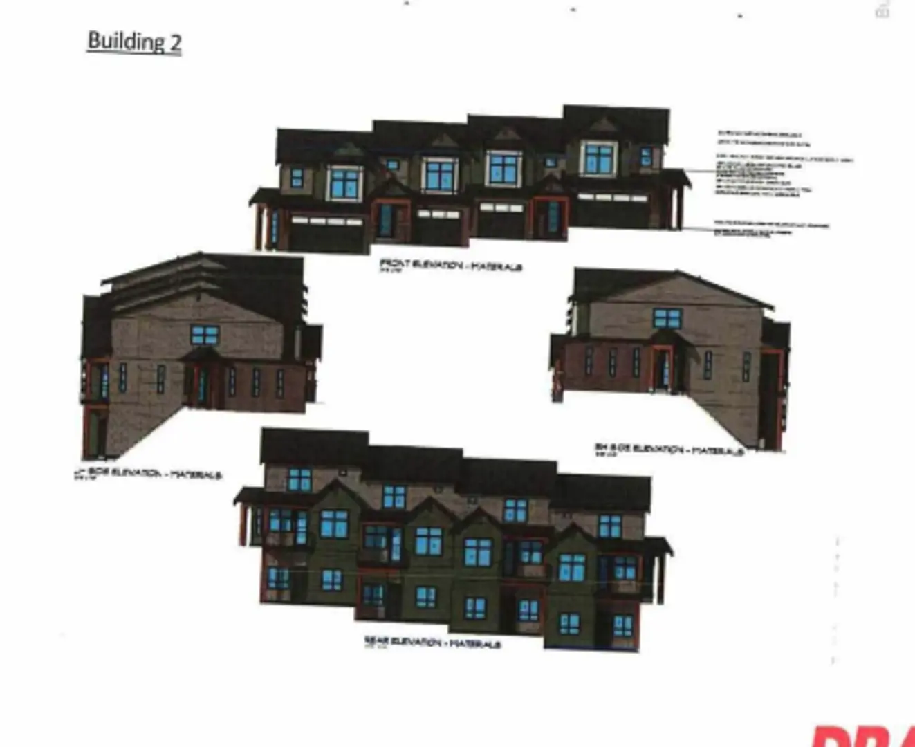 6140 Bradner Lane Townhomes, Chilliwack. Artist’s rendering.