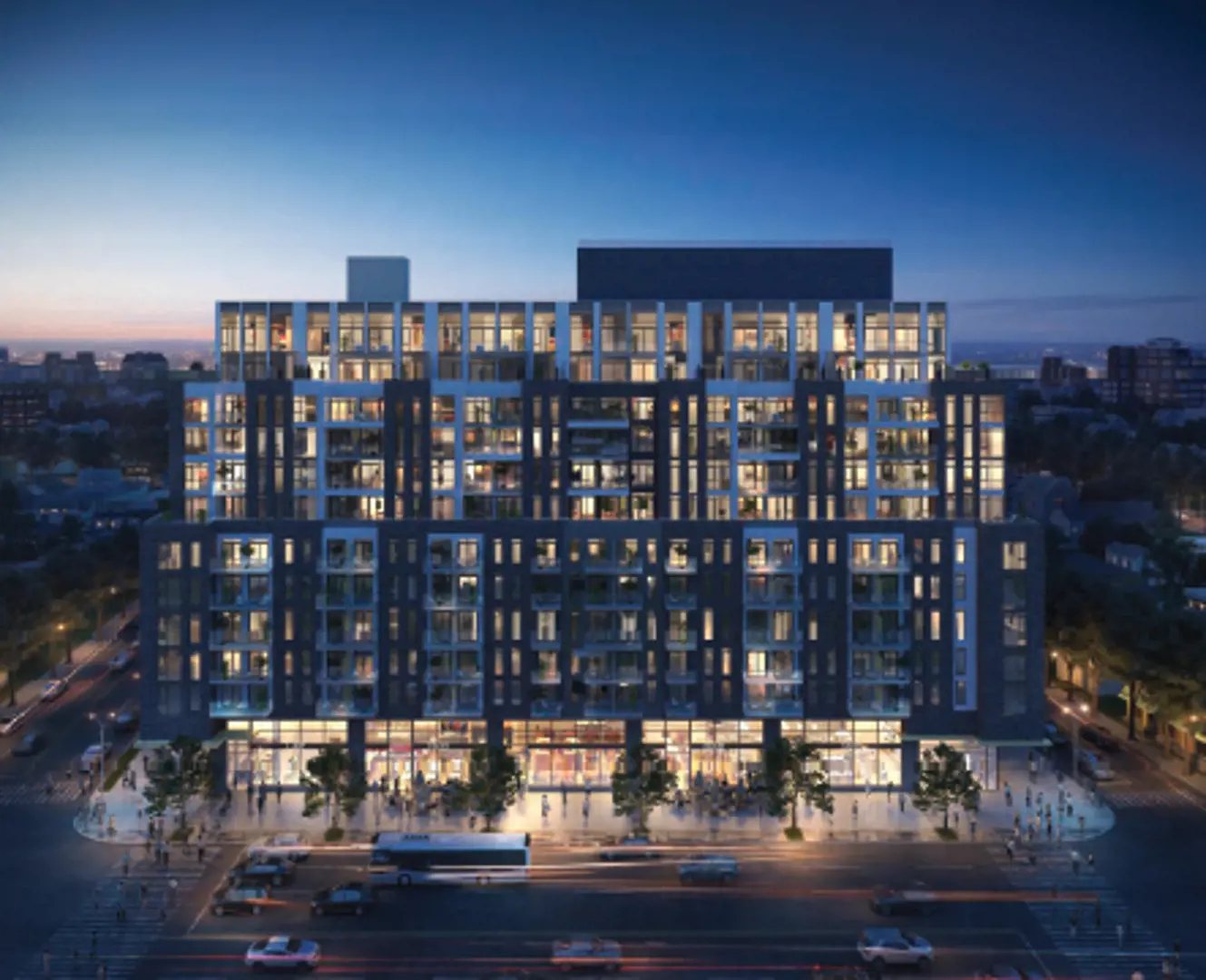 6150-6160 Yonge Street, 18 Goulding Avenue, 9-11 Pleasant Avenue, Toronto. Artist’s rendering.