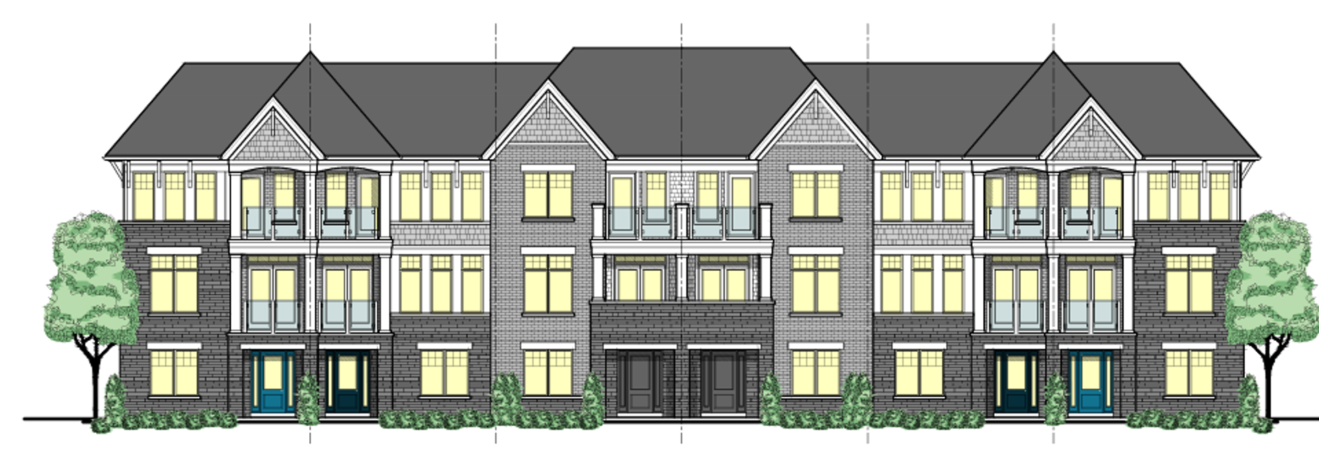 666-682 Liverpool Road Townhomes, Pickering. Artist’s rendering.