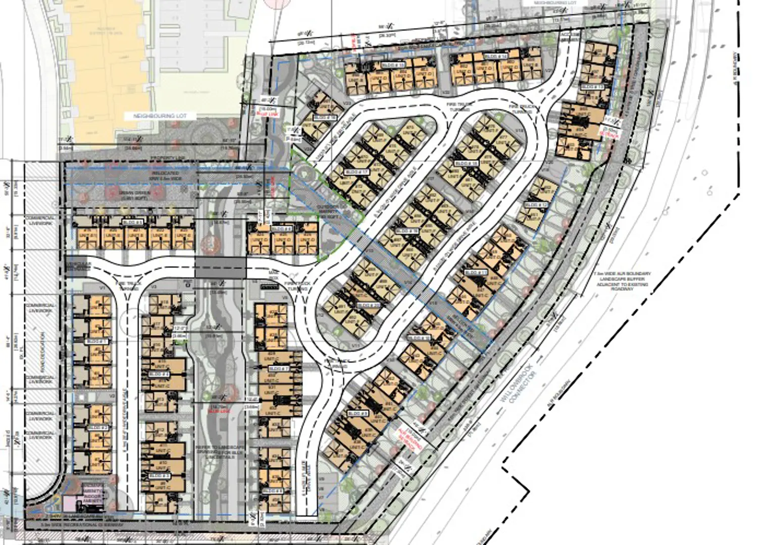 6705 & 6731 Willowbrook Connector Townhomes, Langley Township. Artist’s rendering.