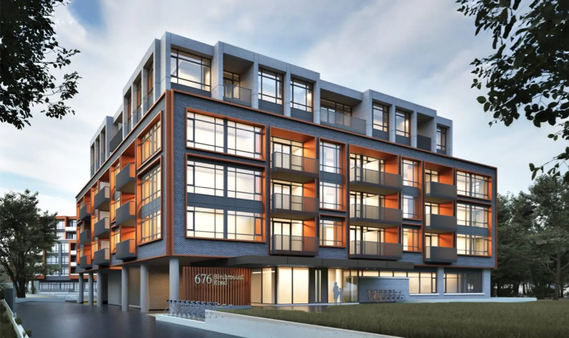 672-676 Birchmount Road Condos, Toronto. Artist’s rendering.