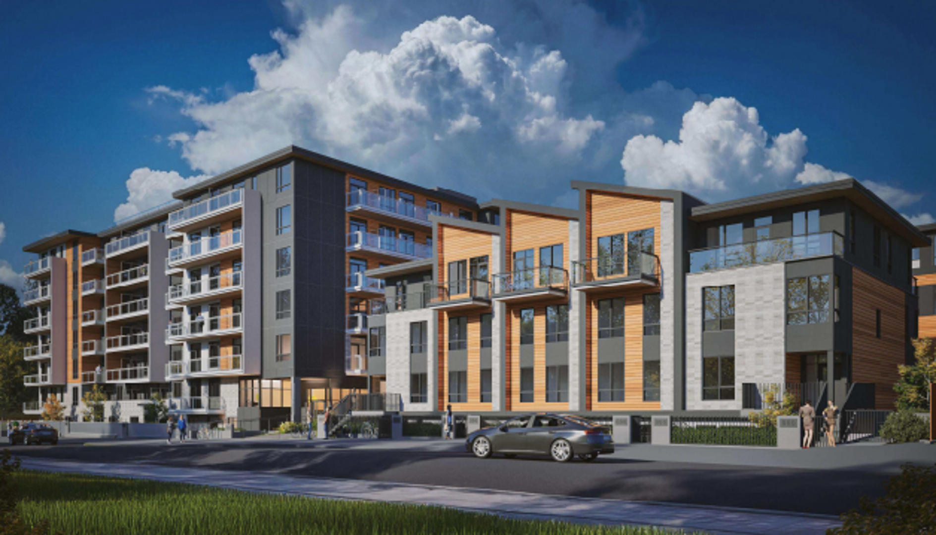711 - 729 Dogwood Street Townhomes, Coquitlam. Artist’s rendering.