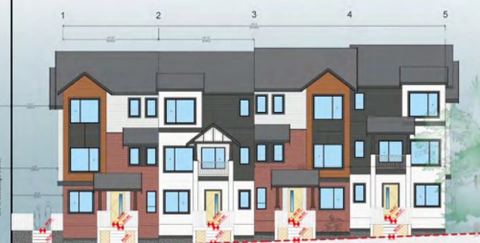 7119-7143 207 Street Townhomes, Langley Township. Artist’s rendering.