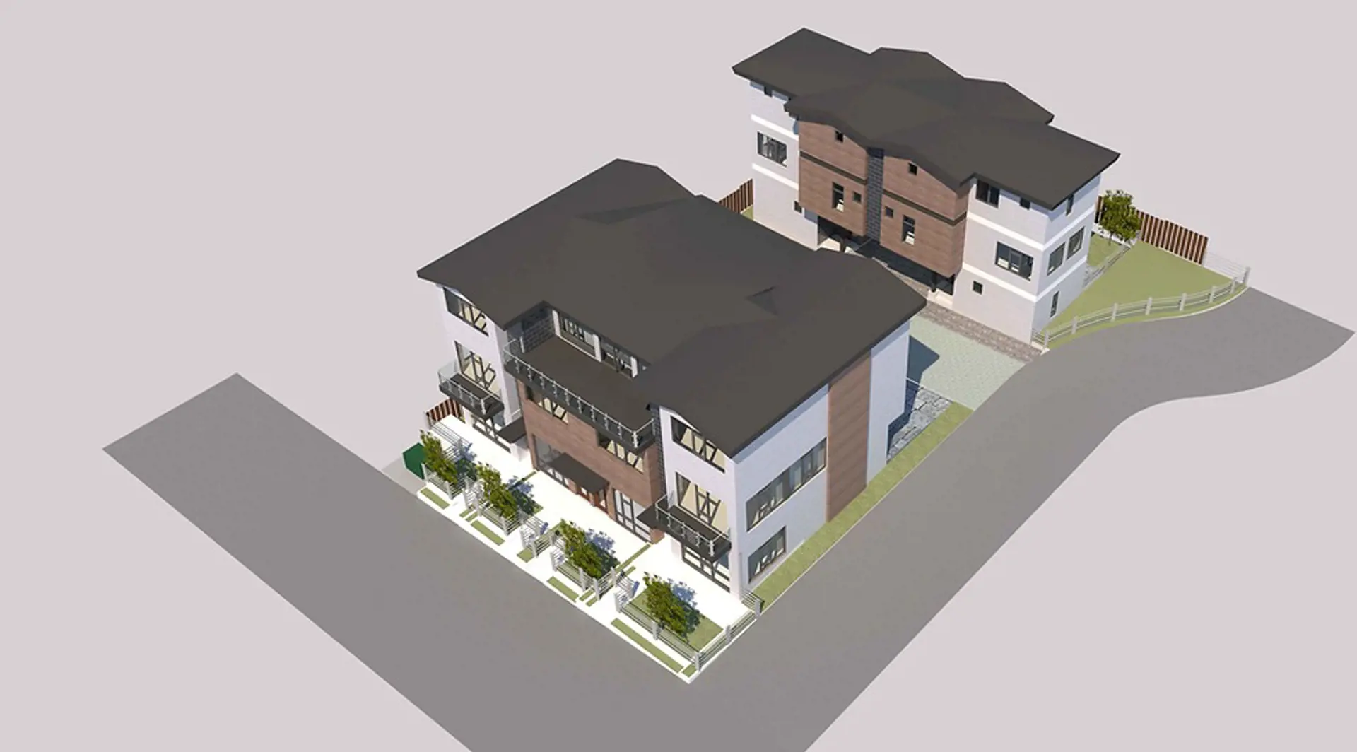 717 Edgar Avenue Townhomes Exterior Rendering