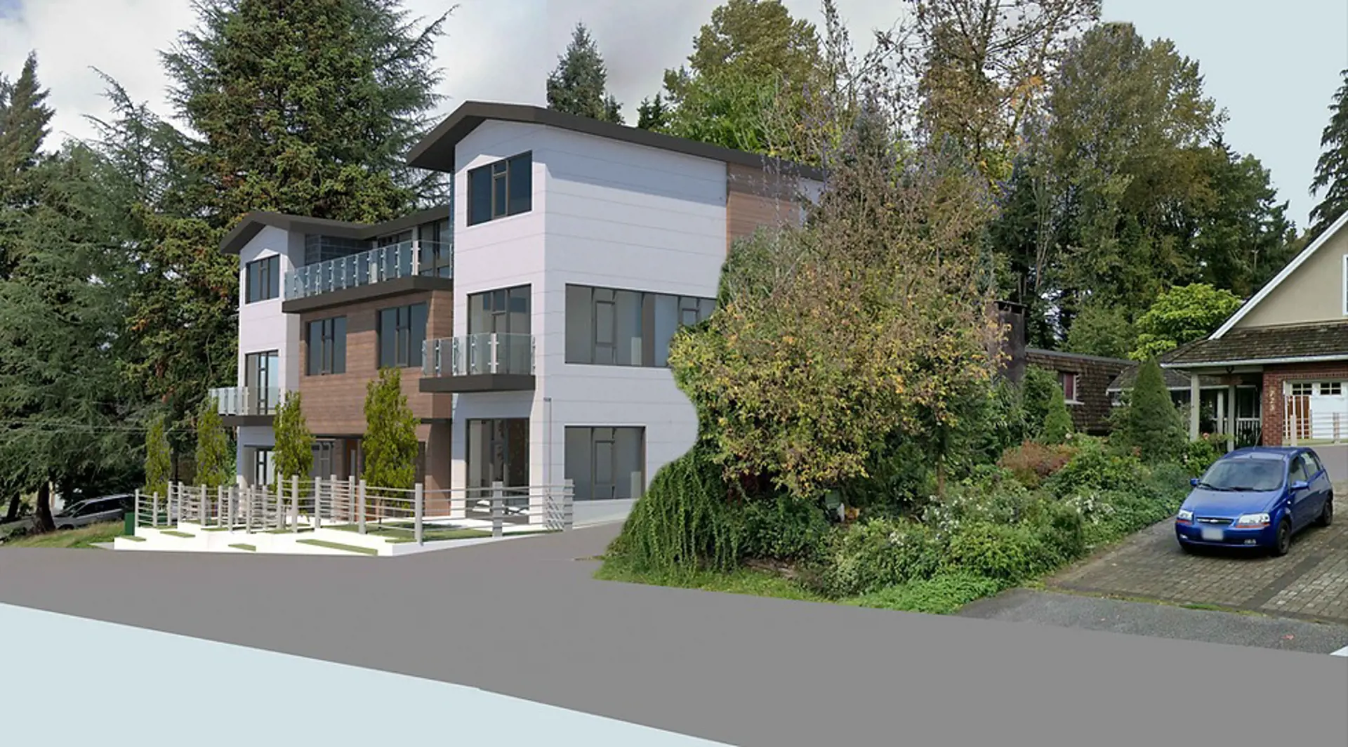 717 Edgar Avenue Townhomes Exterior Rendering