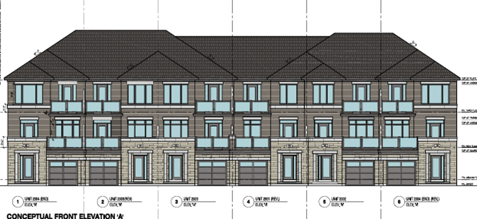 727 Shoal Point Road Townhomes, Ajax. Artist’s rendering.