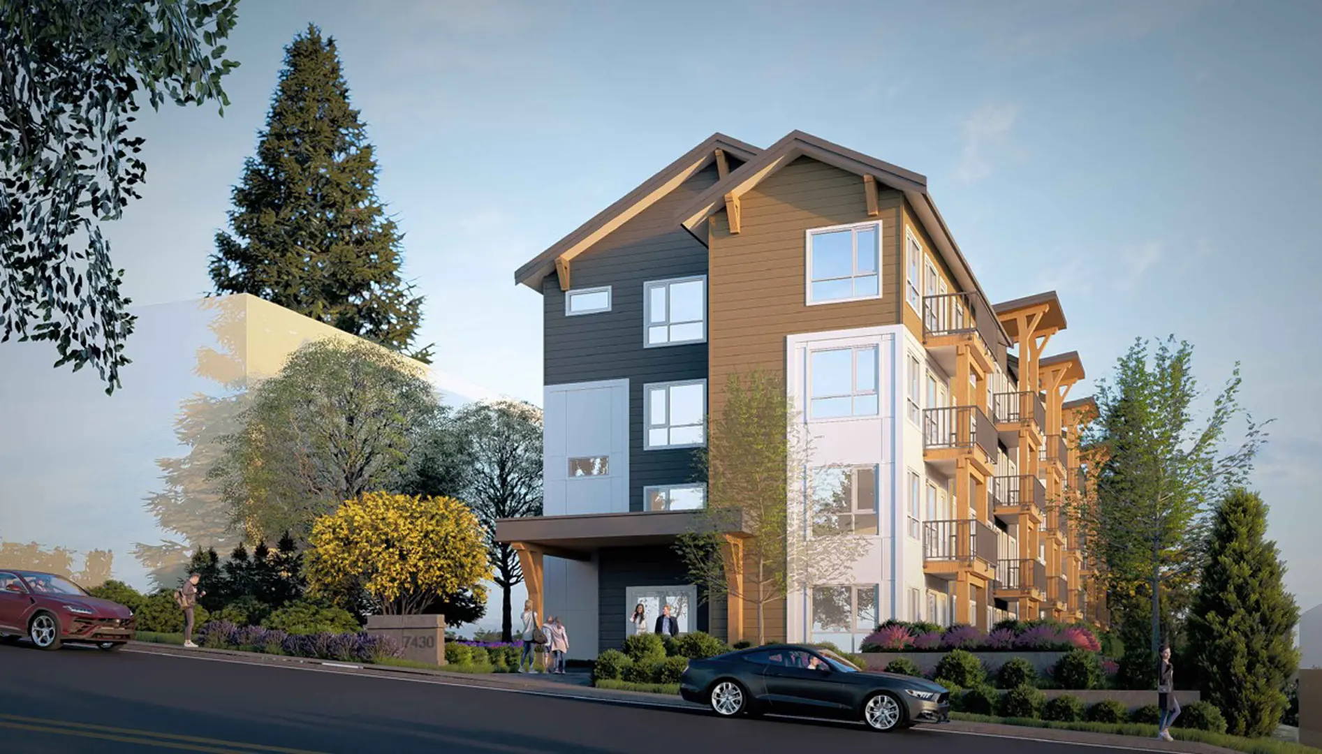 7430 Columbia Street Condos, Mission. Artist’s rendering.