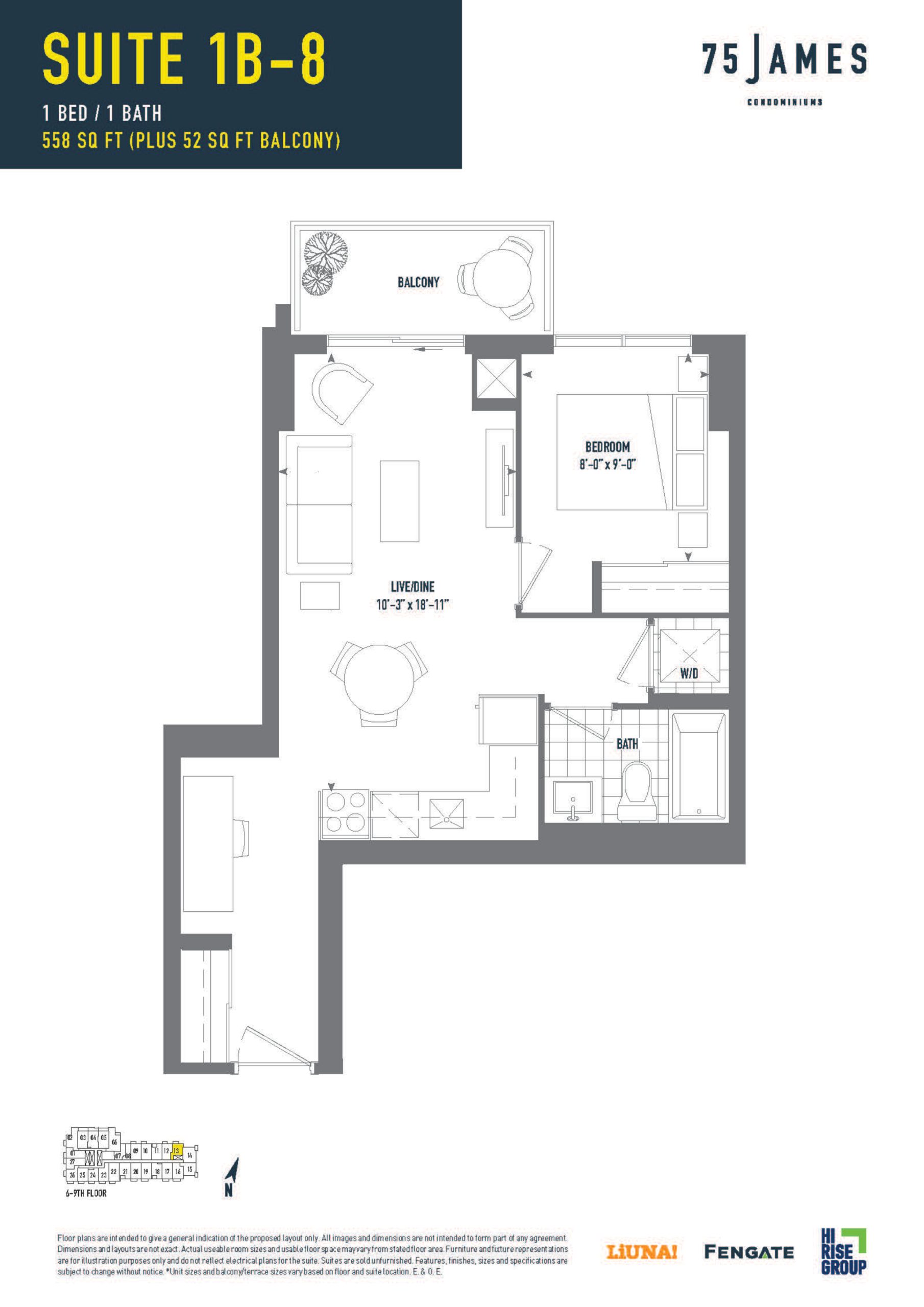 Suite 1B-8 plan preview
