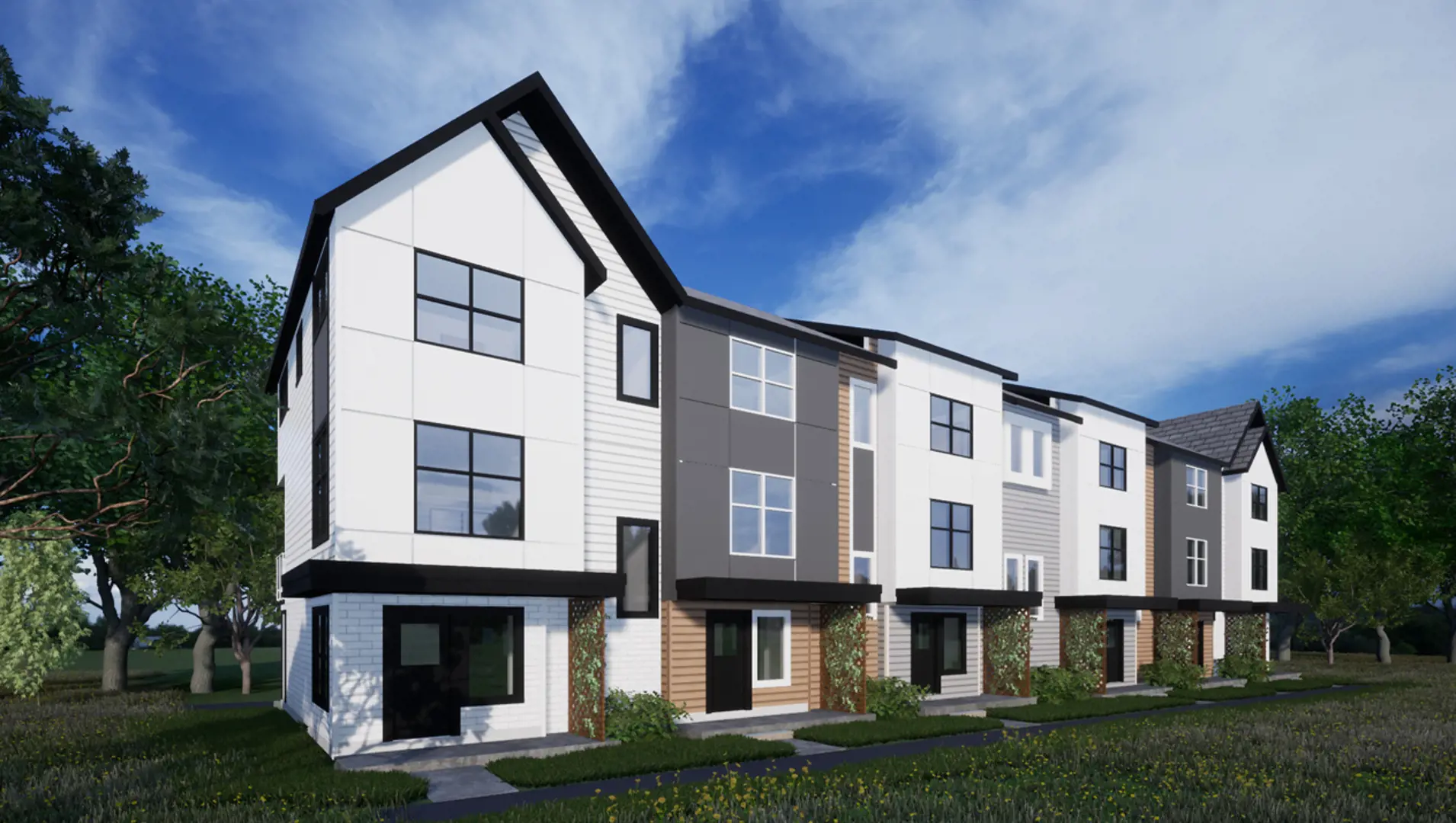 7680 202A Street Townhomes, Langley Township. Artist’s rendering.
