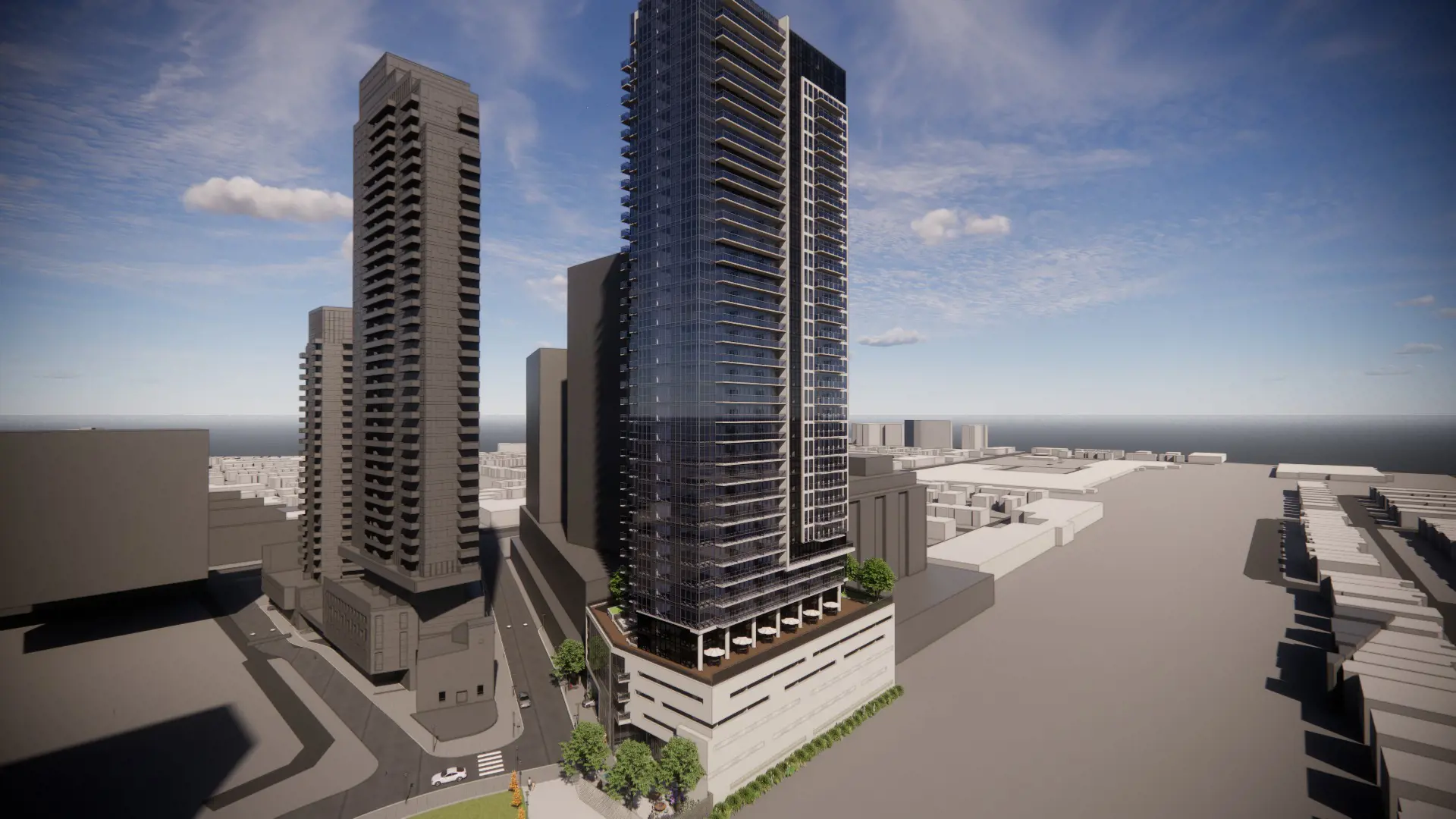 8 Dawes Road Condos, Toronto. Artist’s rendering.
