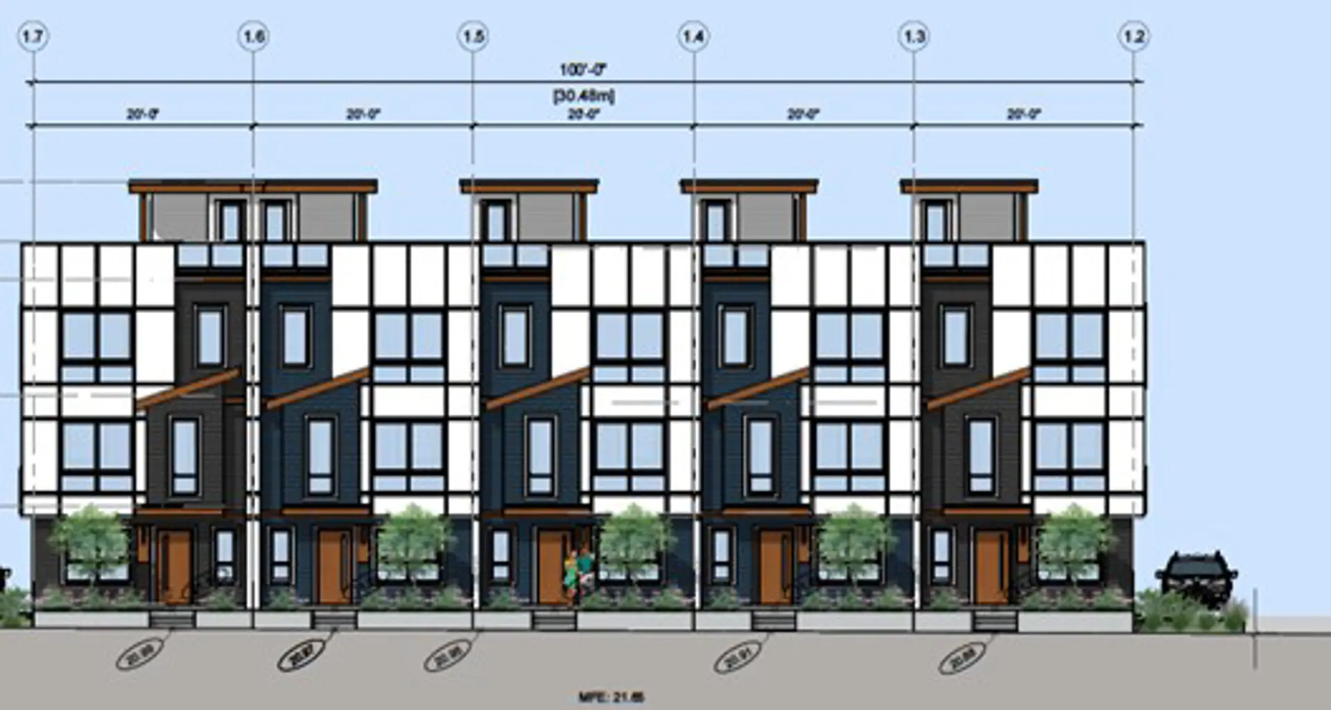 8011 170A Street Townhomes, Surrey. Artist’s rendering.