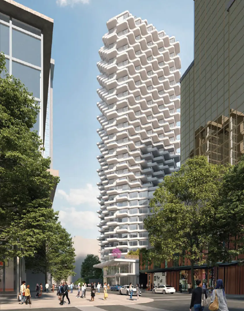 807 Hornby Street Condos, Vancouver. Artist’s rendering.