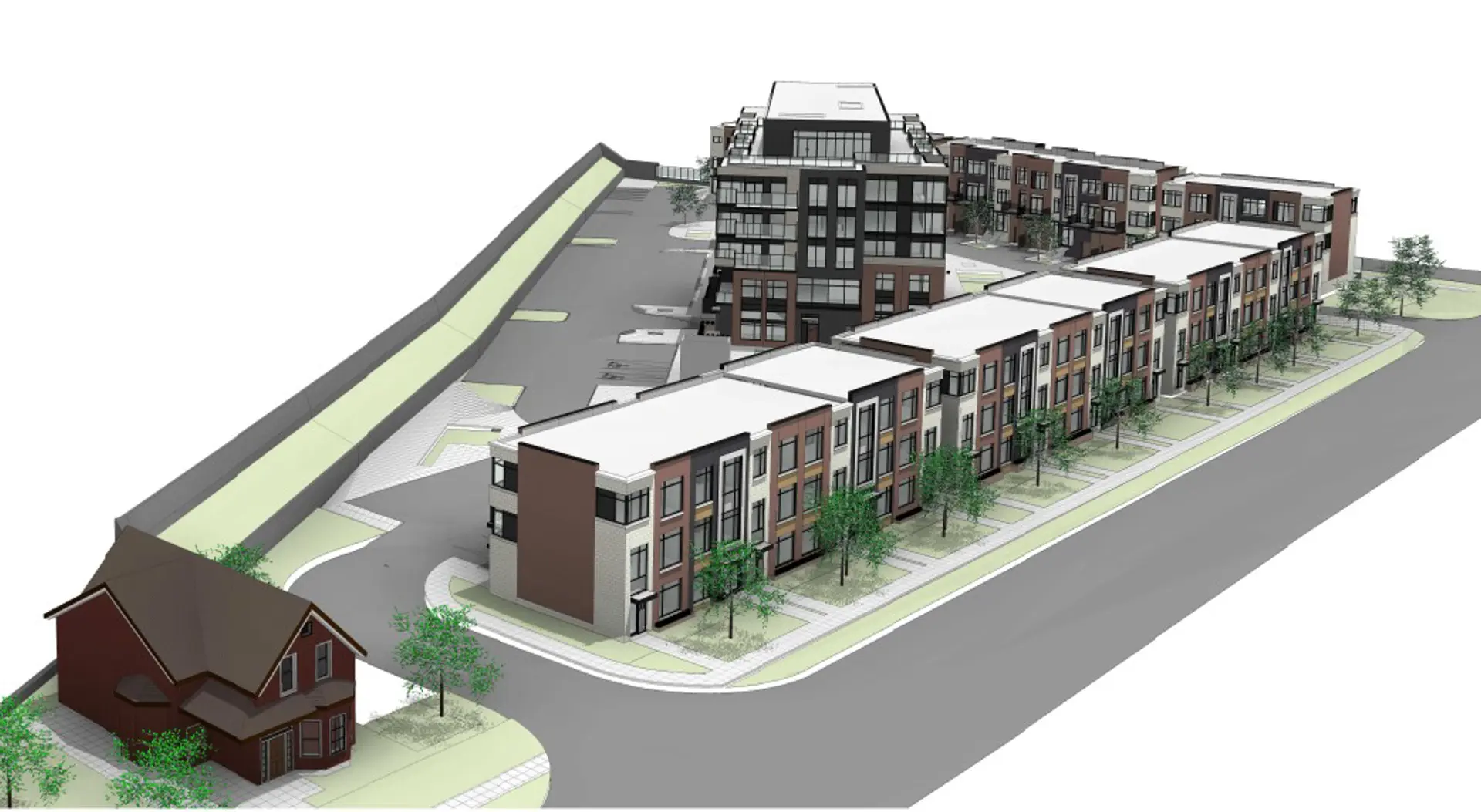 8158-8204 Kipling Avenue Townhomes, Vaughan. Artist’s rendering.