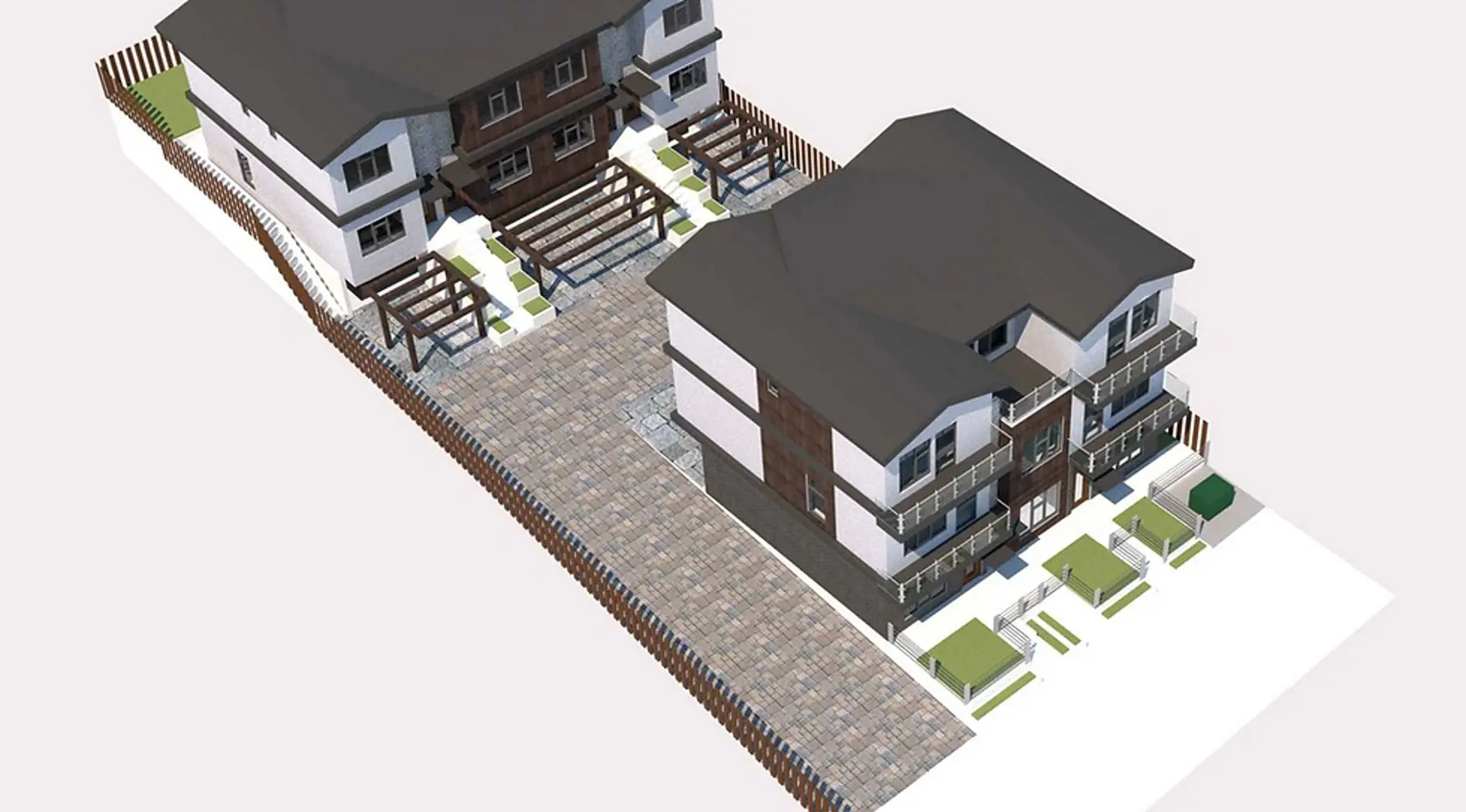 817 Edgar Avenue Townhomes Exterior Rendering