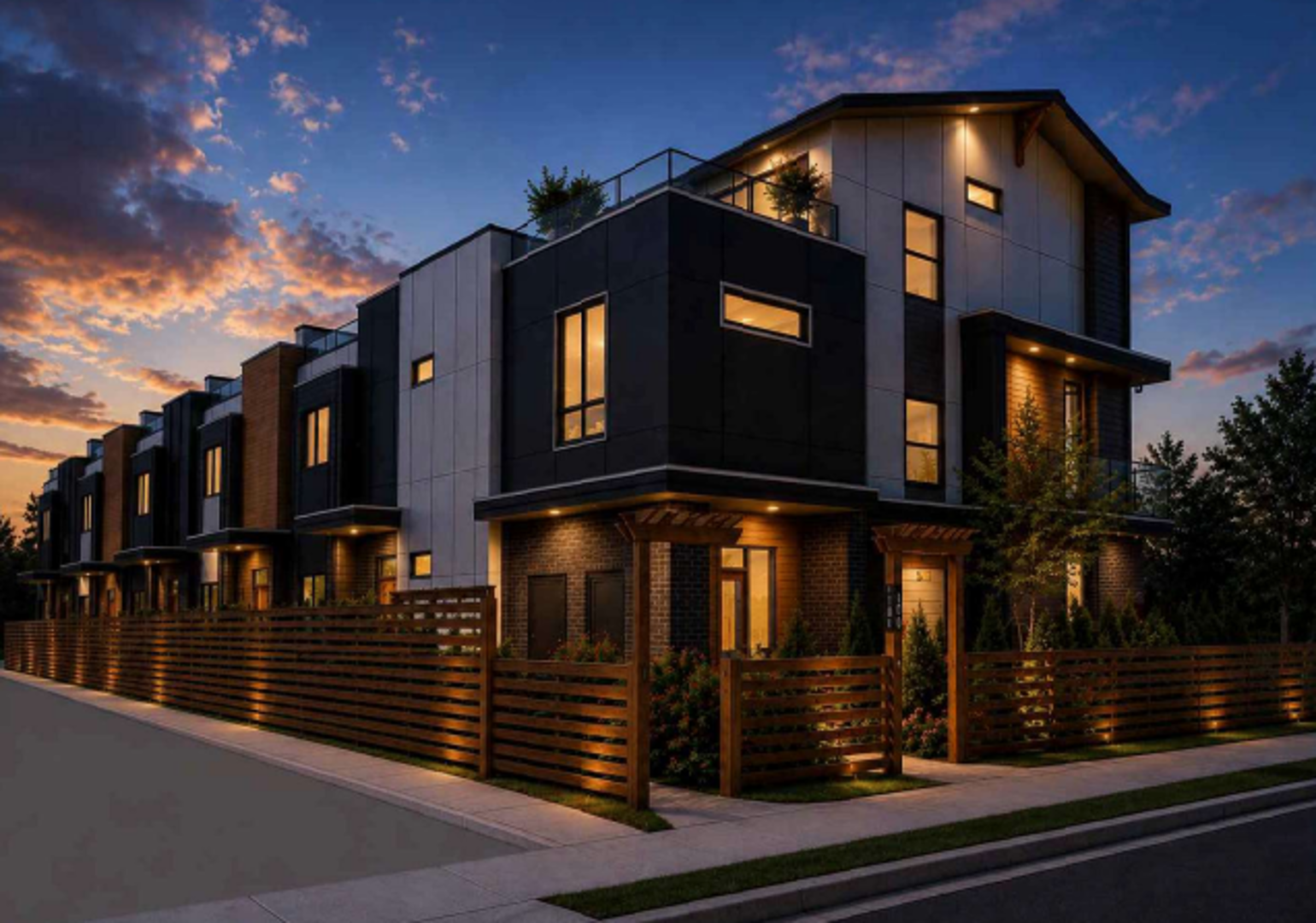 824 Grenfell Avenue Townhomes, Kelowna. Artist’s rendering.