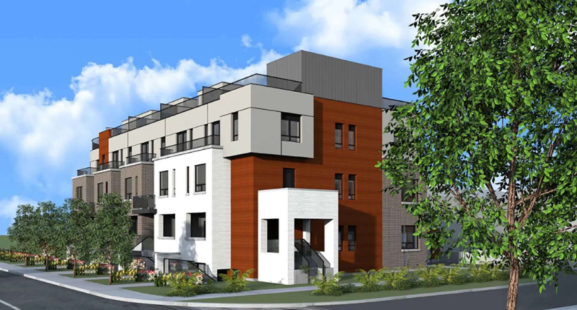 8307-8311 Islington Avenue Townhomes, Vaughan. Artist’s rendering.