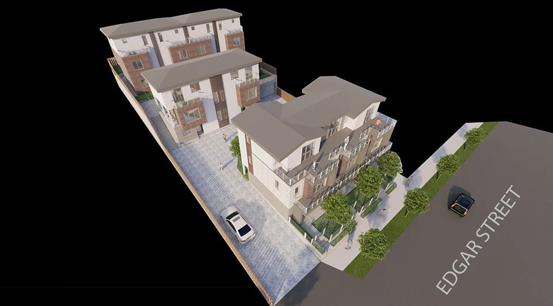 831 Edgar Avenue Townhomes, Coquitlam. Artist’s rendering.