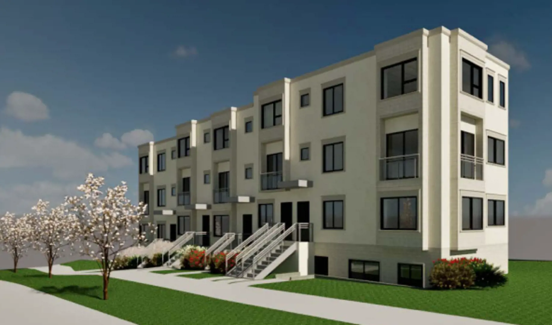 8709 Cartier Street Townhomes, Vancouver. Artist’s rendering.