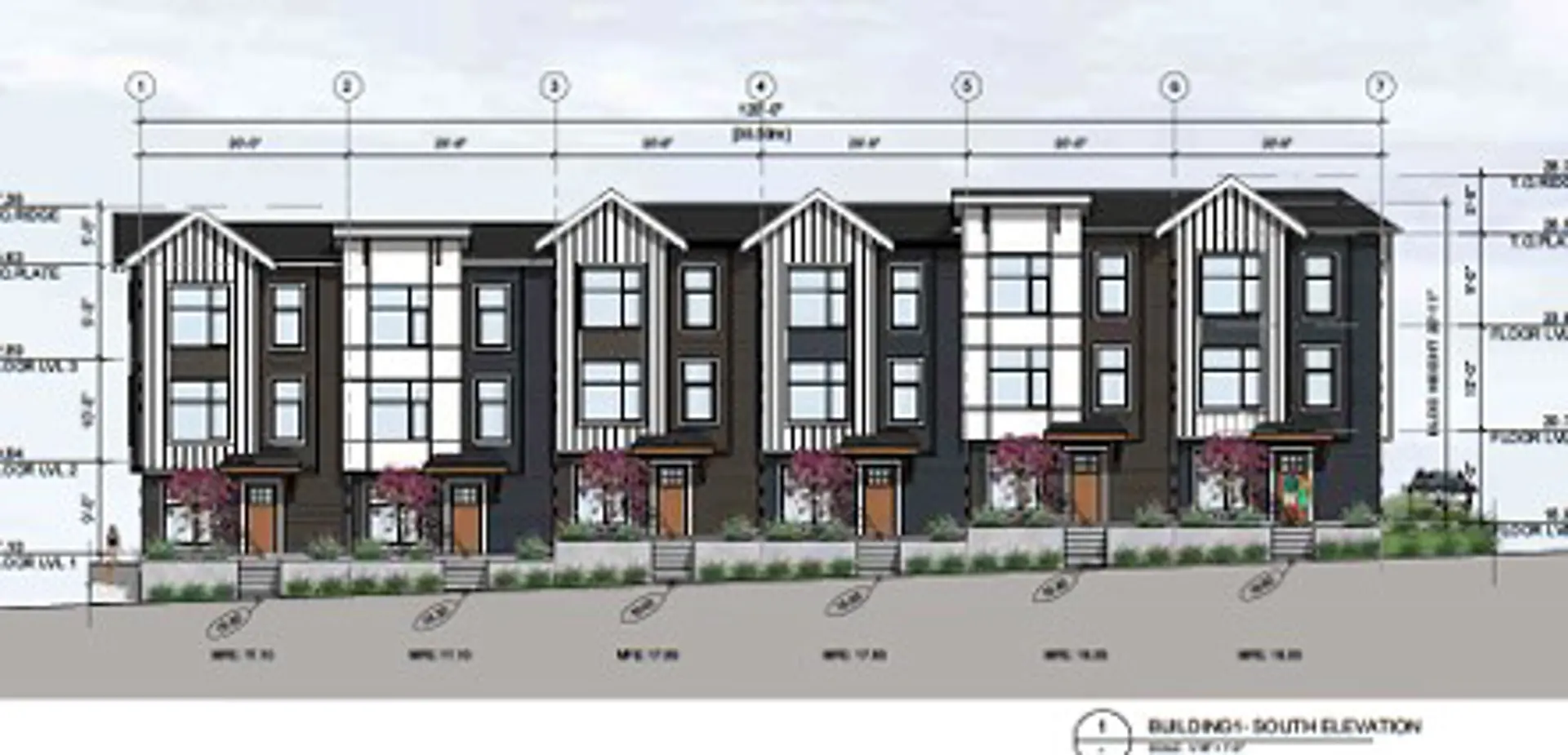 9282 172 Street Townhomes, Surrey. Artist’s rendering.