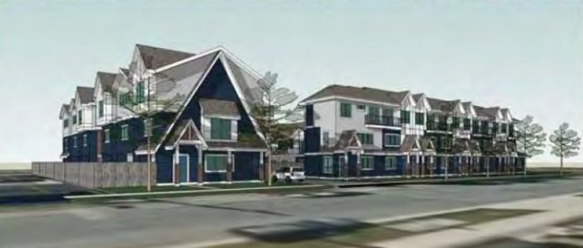 9640 - 9700 Alberta Road Townhomes rendering