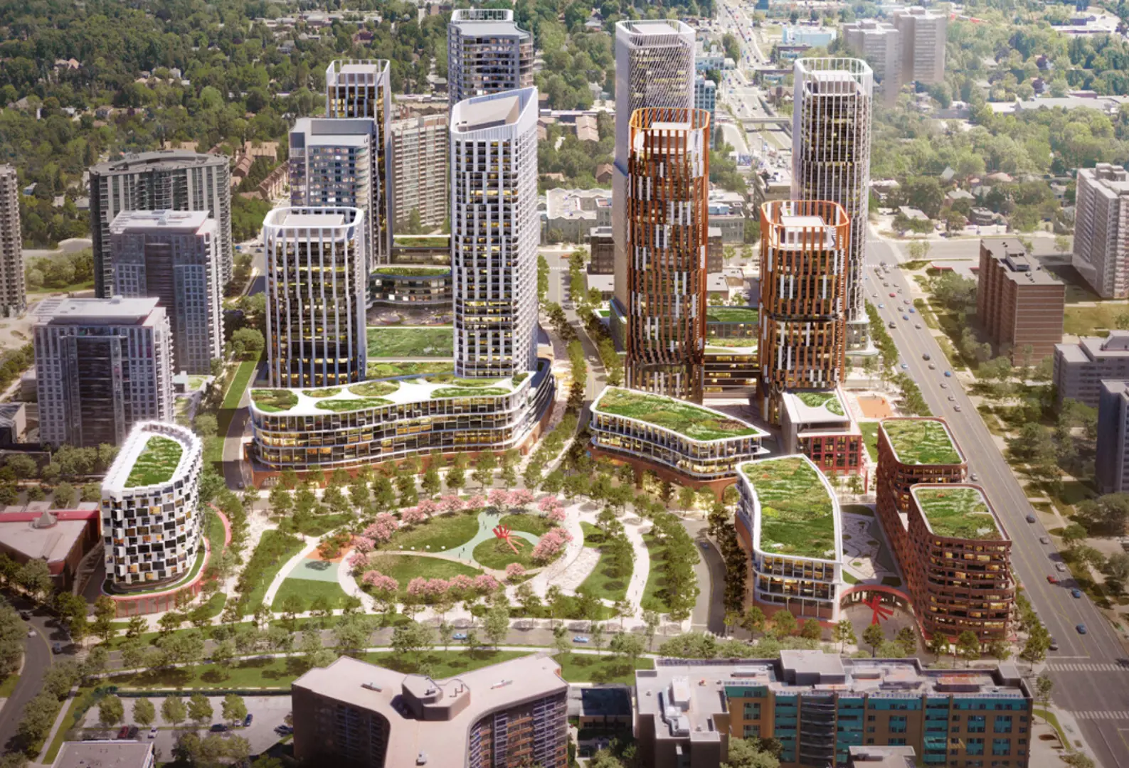 Agincourt Mall Redevlopment, Toronto. Artist’s rendering.
