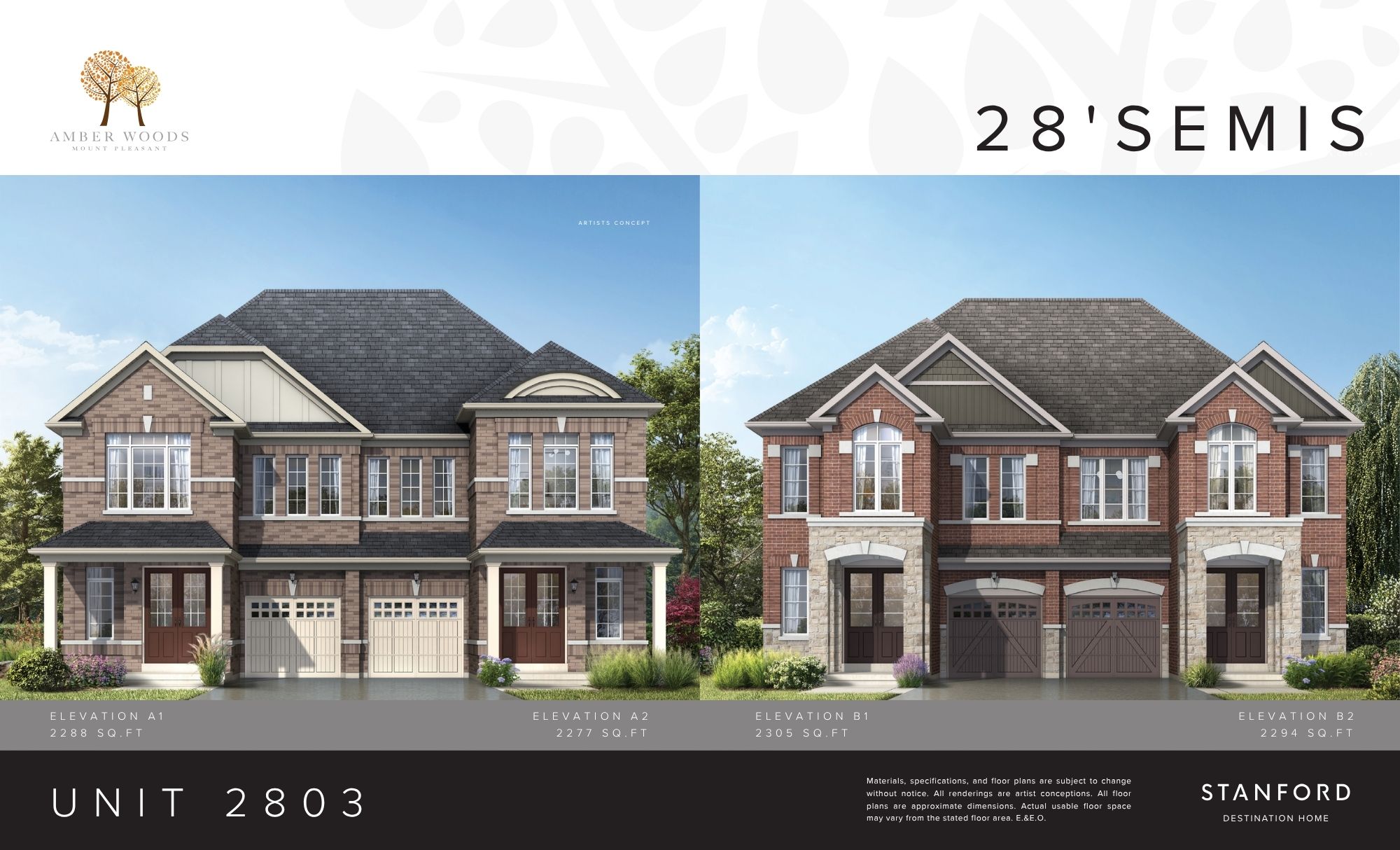 Unit 2803 - Elev. A2 floor plan
