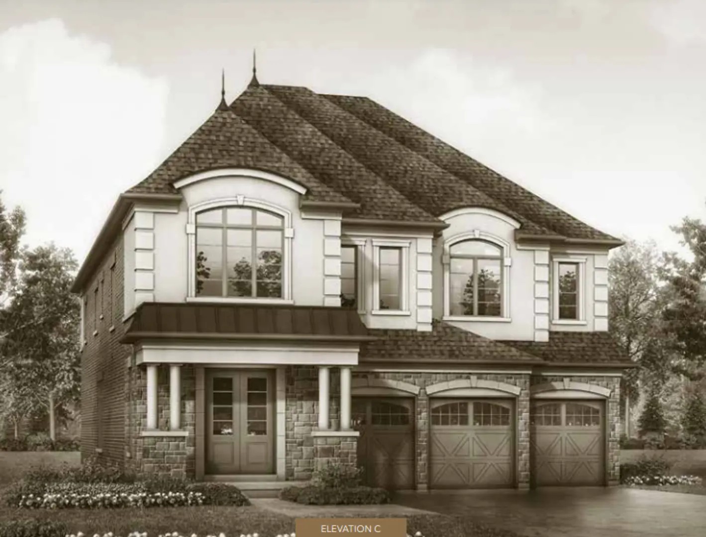 Amira Estates Homes, Brampton. Artist’s rendering.
