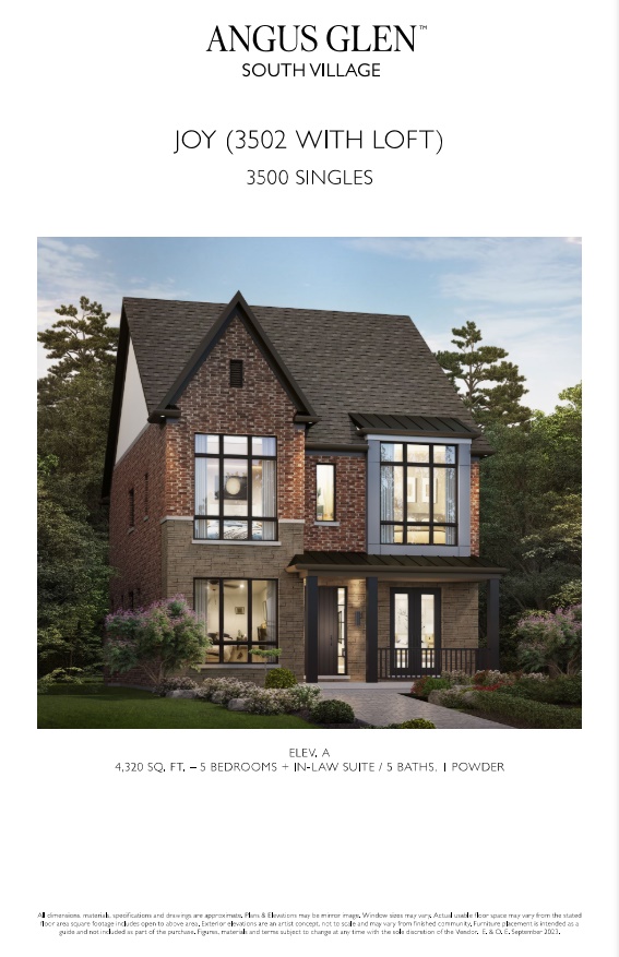 Joy - Elev. A with Loft floor plan